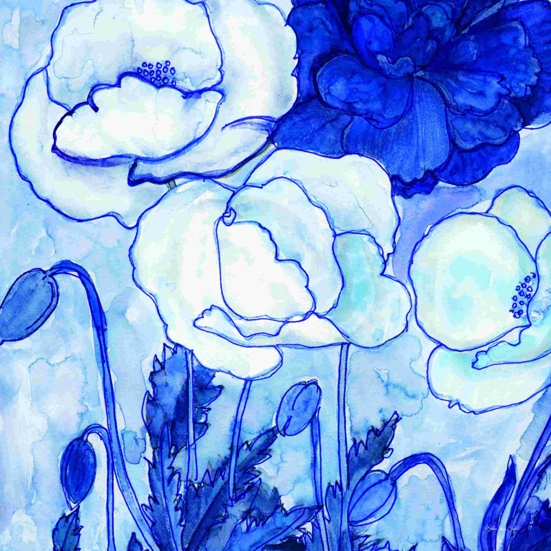 Asian Botanical I, H 20 po x l 20 po, Non, Toile tendue