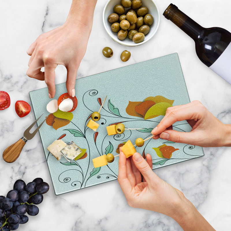 Planche à découper en verre trempé Ambesonne