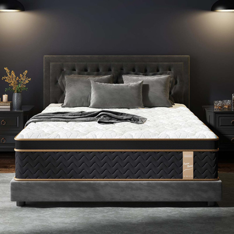 10 Inch Plush Hybrid Mattress with Gel Memory Foam, Pocket Springs, Edge Support, CertiPUR-US Certified, Queen