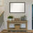 Incline Non-Beveled Wood Framed Wall Mirror-119688953-118340453