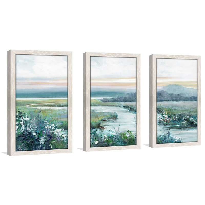 «Eternity In Twilight», reproduction de 3 pièces sur acrylique, H 25,5 po x l 40,5 po x P 1 po