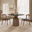 Round Solid Wood Pedestal Dining Table 39"/43"-624123111-624123129