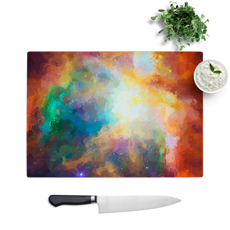 Tempered Glass out of Space Vol.2 Chopping Board, 28.5 cm W x 20 cm L