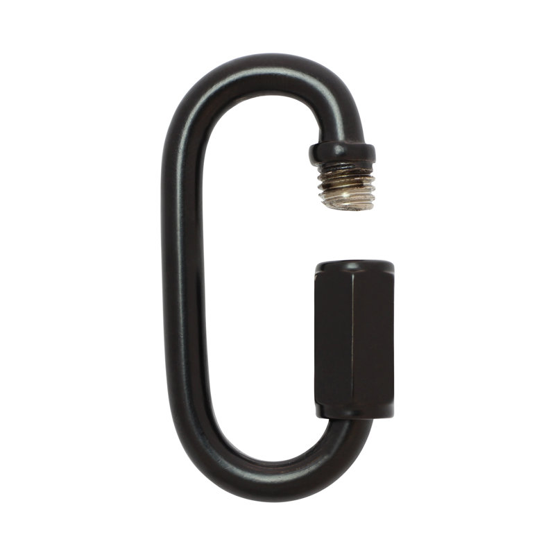 Chaîne en acier inoxydable, H 1,97 po x l 0,94 po x P 0,2 po, Noir