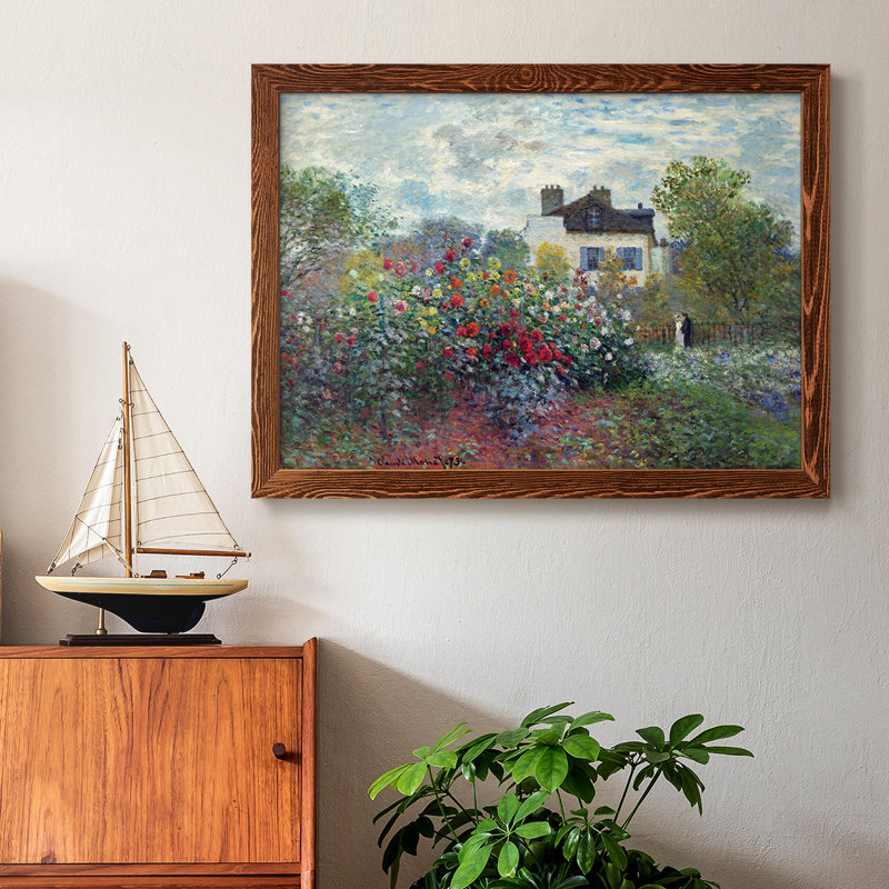 Le jardin de l'artiste à Argenteuil, H 18 po x l 26 po, Érable