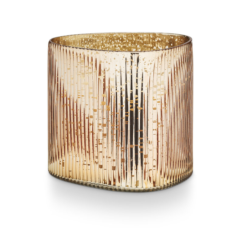 Pink Pine Glitz Glass Candle, Large Glitz Glass