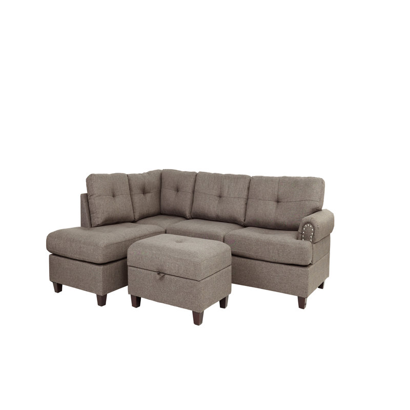 Canapé modulaire contemporain 3 pièces Mocha Dorris