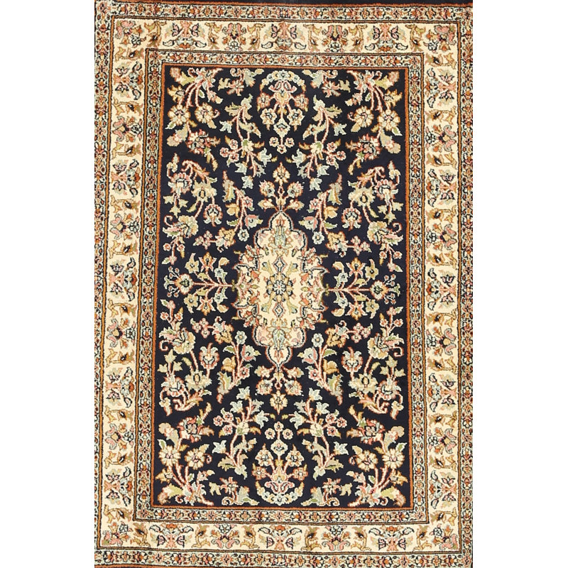 Tapis brun/noir/brun clair traditionnel Kasie, Rectangle 2 pi x 3 pi