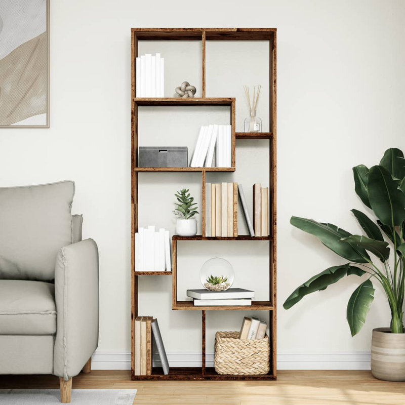 Parkerville 161.5cm H x 67cm W Bookcase, Old Wood