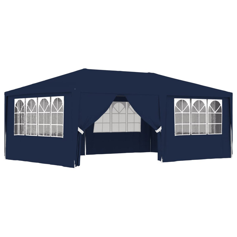 Erim 4m x 6m Steel Party Tent, Blue