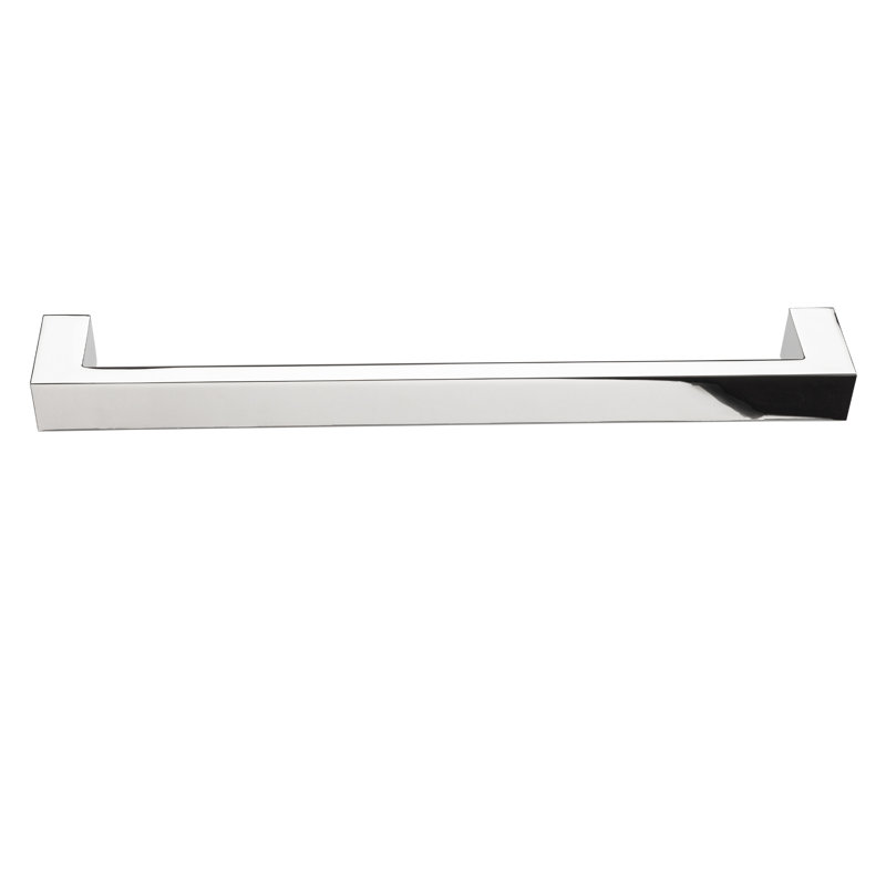 Architectural Flat 12" Center to Center Polished Nickel Appliance Bar Pull, Polished Nickel, 12"
