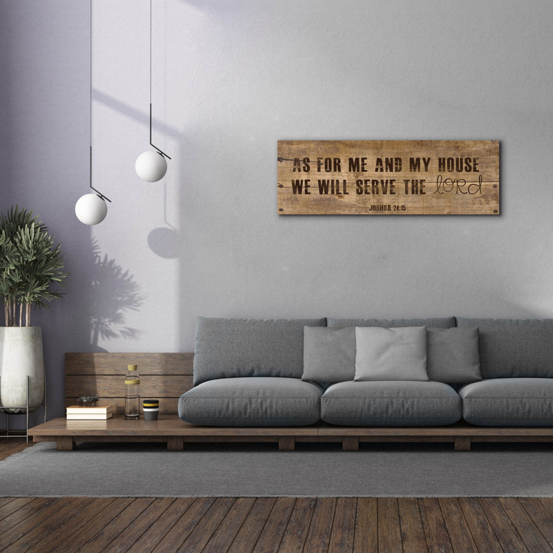  «Joshua 24,15» par Erin Clark, art mural sur toile, 60 po x 20 po