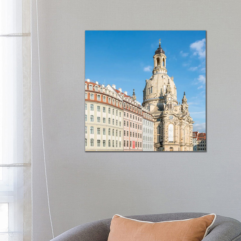 Frauenkirche at the Neumarkt in Dresden 1 Piece Wrapped Canvas Wall Art, 45.72cm H x 45.72cm W x 1.91cm D