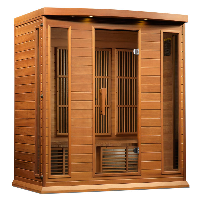 Natural Canadian Hemlock 4-Person Infrared Sauna