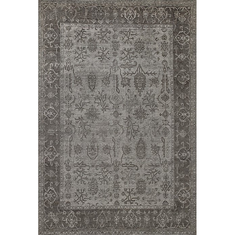 Tapis oriental gris Castellon, Rectangle 8 pi x 12 pi
