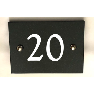 Brumby 10cm H Reflective Stone House Number
