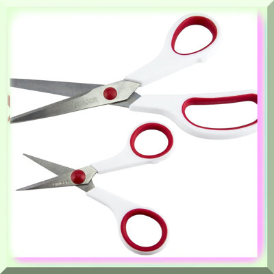 White Fabric Scissors Set