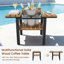 Ensemble de conversation pour patio 2 personnes, ensemble de conversation d'extérieur 3 pièces avec chaises pivotantes et table d'appoint