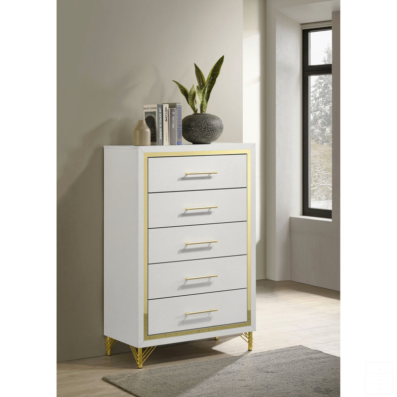 Commode 5 tiroirs Leliea