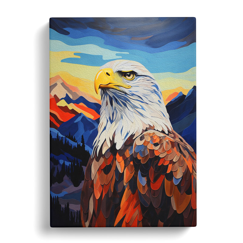 Eagle Colour Field No.2 - Wrapped Canvas Print, 50cm H x 35cm W x 3cm D