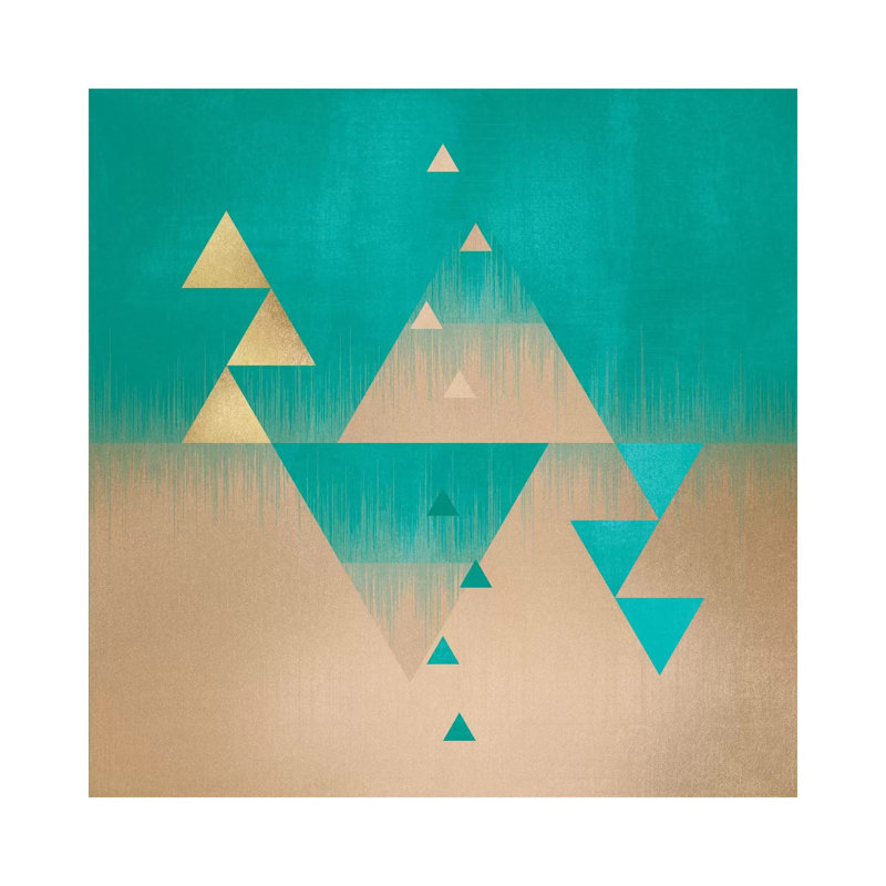 Pyramids by Elisabeth Fredriksson - Gallery-Wrapped Canvas Giclée on Canvas, Canvas, 30.48 cm H x 30.48 cm W