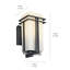 Lanterne murale extérieure noire Tremillo 11,75 po à 1 lumière-297074401