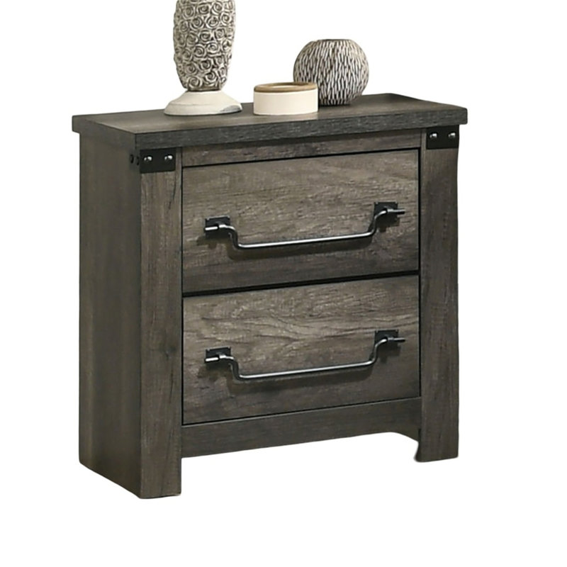 Table de chevet Farmhouse Rustic Grey