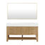 Ensemble de meuble-lavabo simple 60 po Maho avec comptoir en pierre et miroir intégrés Maho