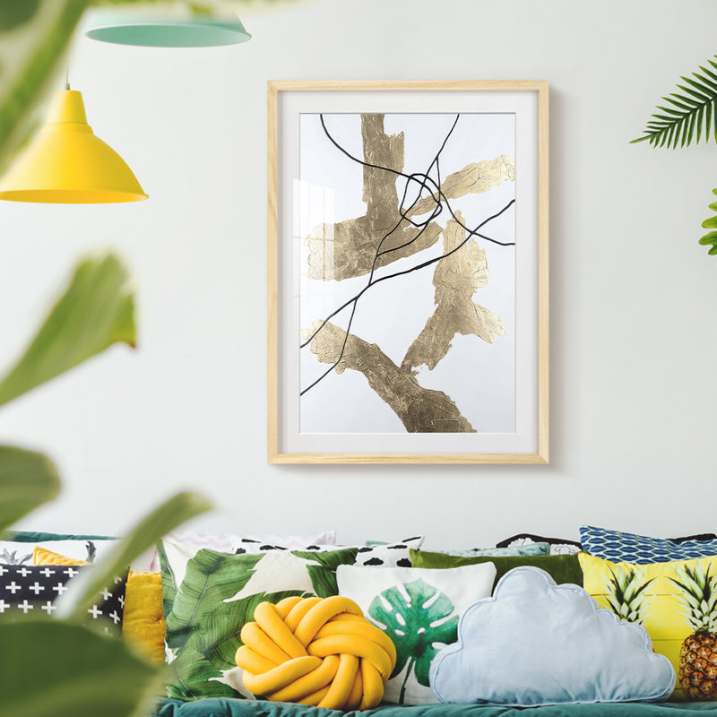 Gold Vein I -Framed Print, 28.5" H x 20.5" W