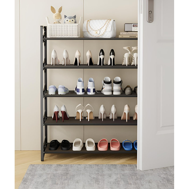 Range-chaussures multicouche creux, range-chaussures simple noir