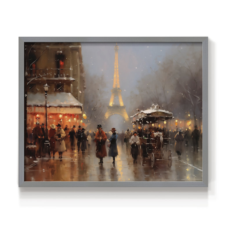 «Chirstmas Art» - CD XXI - Reproduction encadrée - Restickable, H 8 po x l 10 po, Gris