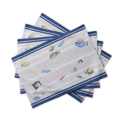 Cotton Striped Rectangle Placemat