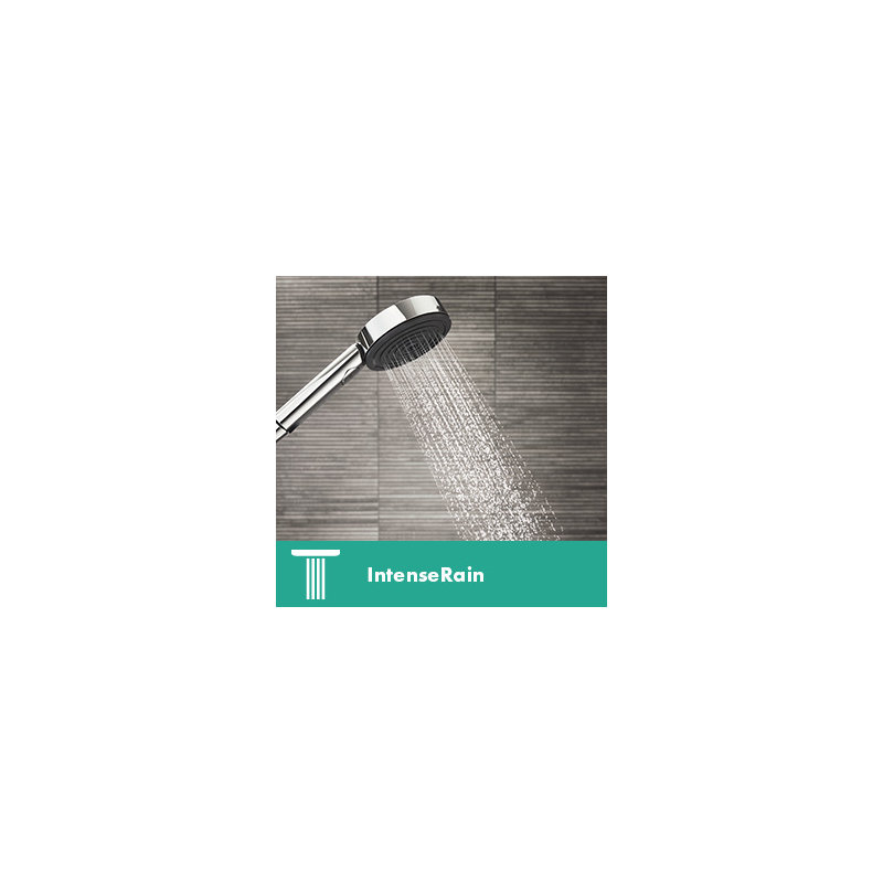 hansgrohe Pulsify S Handshower 105 3-Jet, 2.5 GPM, Chrome, 2.5 GPM