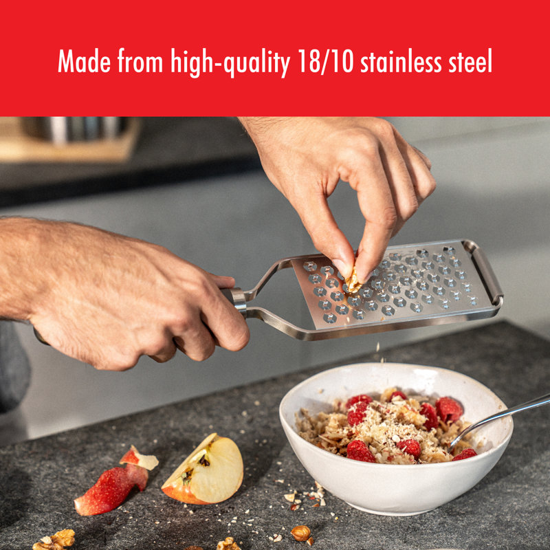 Stainless Steel 3-Piece Grater Set with Soft-Touch Handle