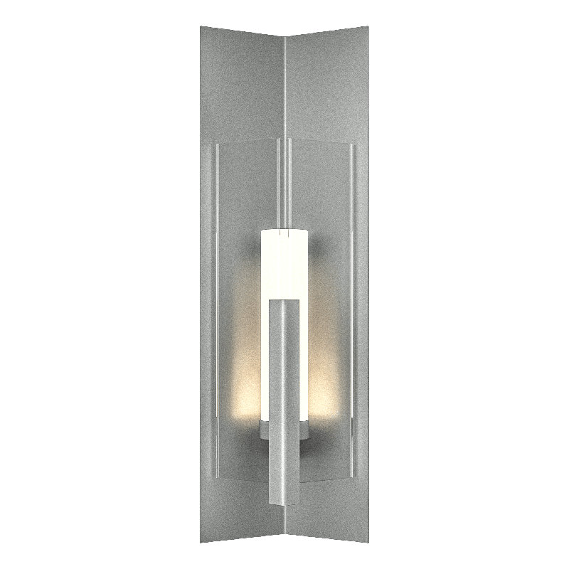 Summit Steel Wall Light, Clear, 34" H x 11.1" W x 8.5" D, Coastal Burnished Steel