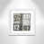 White Flat Framed