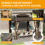 10 pi. L 8 pi. D Pavillon de jardin en aluminium avec toit double en pente-115095279