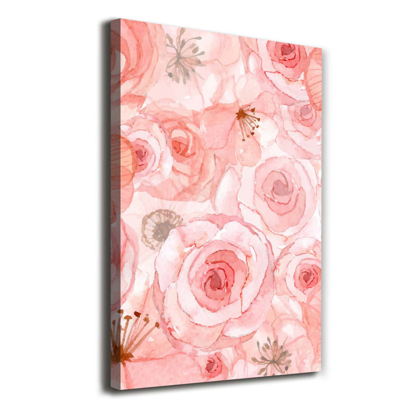 Floral Pattern - Wrapped Canvas Print