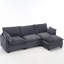 Canapé modulaire, canapé rembourré 3 places avec 1 repose-pieds-1225486271