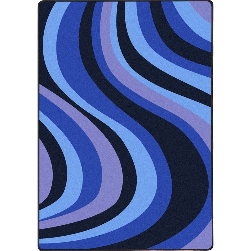 Whimsy Abstract Indoor Rug, Rectangle 5'4" x 7'8"