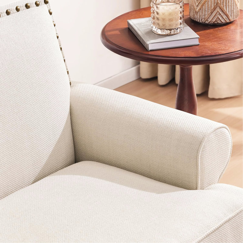 Chaise avec accoudoirs Retro, Beige