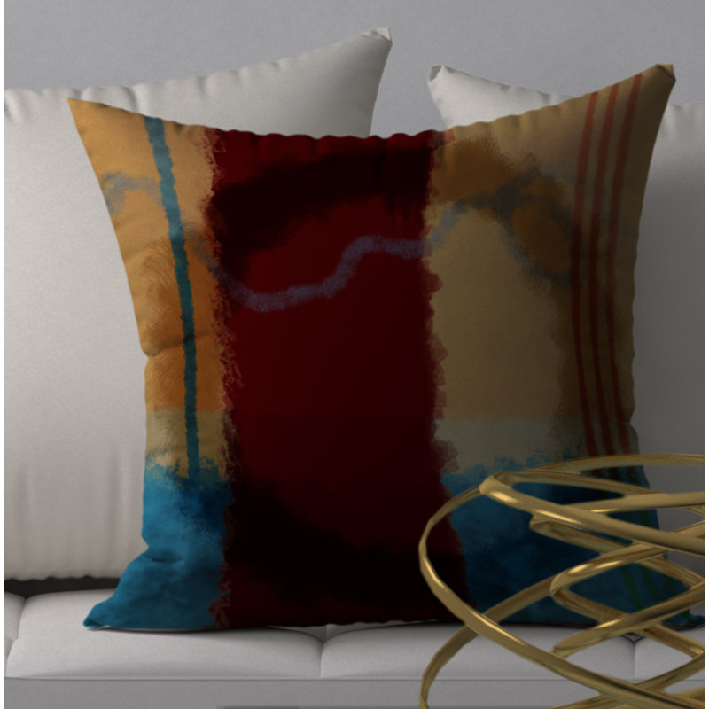 Housse de coussin carrée rétro exaltation, H 20 po x l 20 po