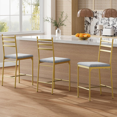Counter Stool with Metal Frame
