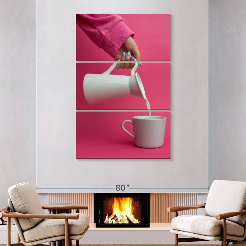 Pouring Milk, 74" H x 48" W