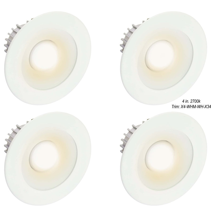 5'' Dimmable Air-Tight Standard Recessed Lighting Kit, White