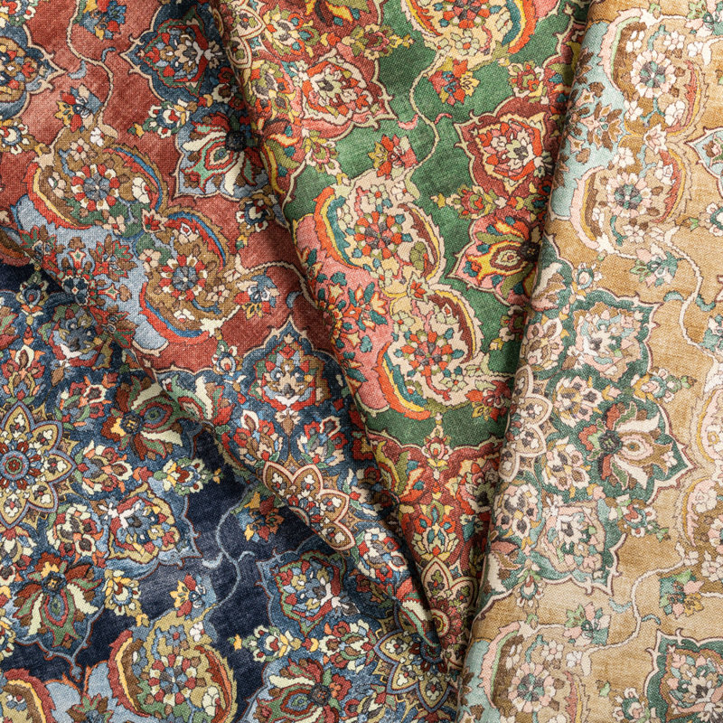 Granada Print Fabric, Jewel