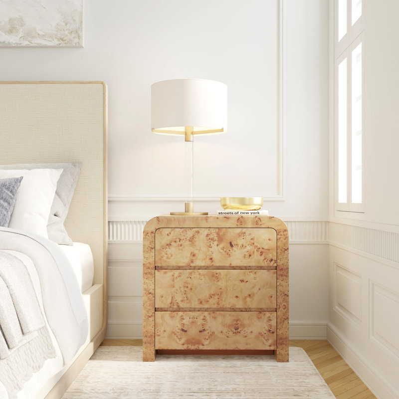 Cora 3 Drawer Curved Chest