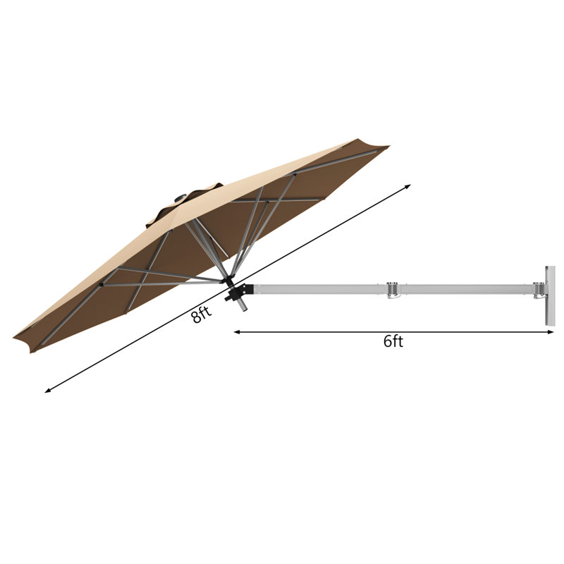 Parasol de marché 96 po Vanmeter, Beige
