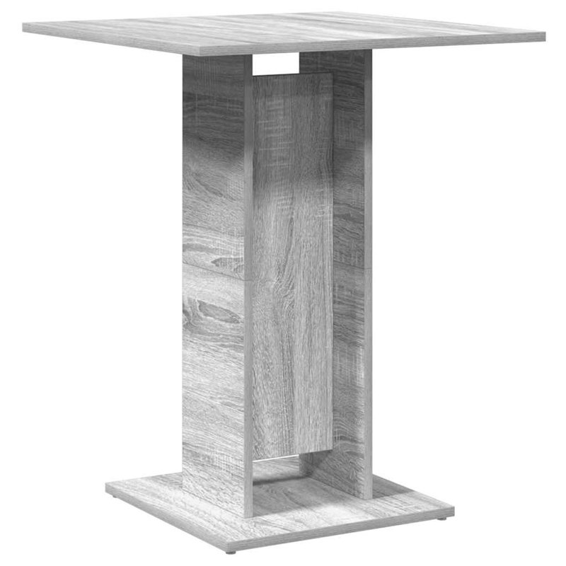 vidaXL Bistro Table Kitchen Dining Room Bar Table Dining Table Engineered Wood, Gray Sonoma