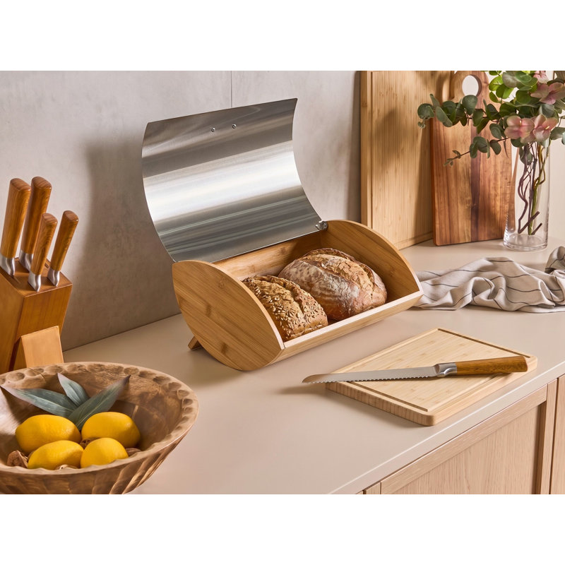 Food Storage Container, Brown, Silver